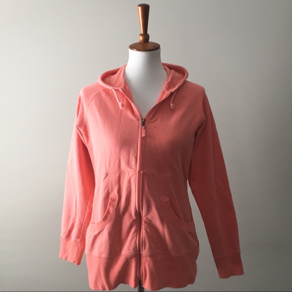 Lucy Light Pink Zip Up Workout Hoodie Sweatshirt